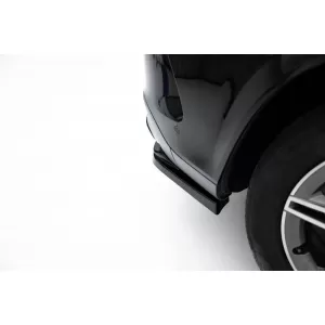 Maxton Design rear spoiler suitable for A Design-Line bumper of Mercedes GLE SUV W167 2019-2023, after 2023, glossy black