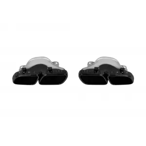 A Design black exhaust tips type GLE63 suitable for Mercedes GLE W167, GLS X167 after 2019, GLE Coupe C167 after 2020, A Design GT X290 after 2018