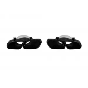 A Design black exhaust tips type GLE63 suitable for Mercedes GLE W167, GLS X167 after 2019, GLE Coupe C167 after 2020, A Design GT X290 after 2018