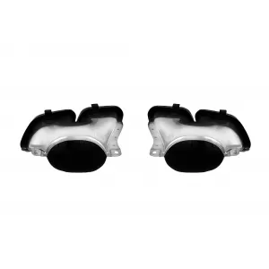A Design black exhaust tips type GLE63 suitable for Mercedes GLE W167, GLS X167 after 2019, GLE Coupe C167 after 2020, A Design GT X290 after 2018
