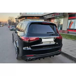 A Design black exhaust tips type GLE63 suitable for Mercedes GLE W167, GLS X167 after 2019, GLE Coupe C167 after 2020, A Design GT X290 after 2018