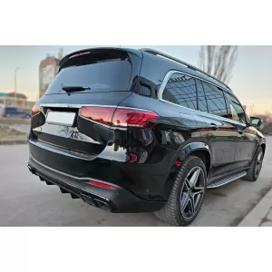 A Design black exhaust tips type GLE63 suitable for Mercedes GLE W167, GLS X167 after 2019, GLE Coupe C167 after 2020, A Design GT X290 after 2018