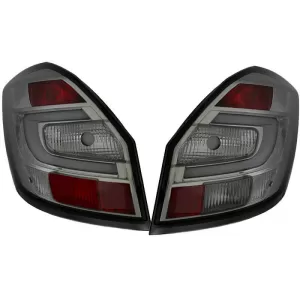 Tailights Set Suitable for Skoda Fabia 07-14 Led Bar Smoke Eagle Eyes
