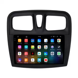 Dedicated Navigation suitable for Dacia Logan (2012 - 2020), 2K, 12Gb RAM, 256Gb Storage, Android Auto, Carplay