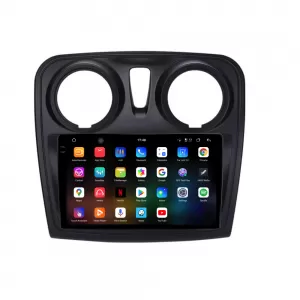 Dedicated Navigation suitable for Dacia Logan (2012 - 2020), 2K, 12Gb RAM, 256Gb Storage, Android Auto, Carplay