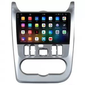 Dedicated Navigation suitable for Dacia Logan (2008 - 2013), 2K, 12Gb RAM, 256Gb Storage, Android Auto, Carplay