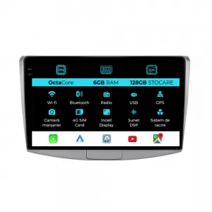 Dedicated Navigation suitable for Volkswagen Passat B7 (2011 - 2015), 10 Inch, 6Gb Ram, 128Gb Storage, Android Auto, Carplay
