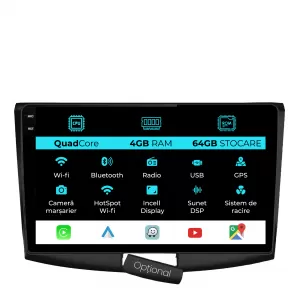 Dedicated Navigation suitable for Volkswagen Passat CC (2008 - 2015), QuadCore, 10 Inch, 4Gb RAM, 64Gb Storage, Android Auto, Carplay