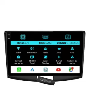 Dedicated Navigation suitable for Volkswagen Passat B7 (2011 - 2015), 10 Inch, 8Gb RAM, 256Gb Storage, Android Auto, Carplay