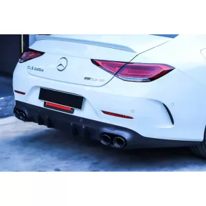 Difuzor tip CLS53 cu capete negre pentru bara spate AMG Mercedes CLS C257 după 2018-image-6339763