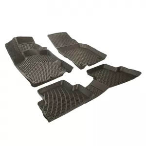 Car Mats 3D From Rubber TPE Suitable for Land Rover Range Rover Evoque L538 2011-2018 Rizline 4 Pcs Black