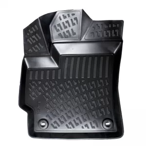 Car Mats 3D From Rubber TPE Suitable for Toyota Corolla E210 2018 - Rizline 4 Pcs Black-image-6339883