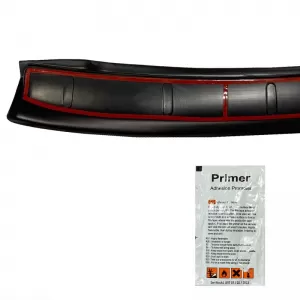 Rear Bumper Protector suitable for VW Caddy 2015-2020 from ABS plastic black-image-6339935