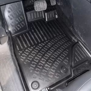 Car Mats 3D From Rubber TPE Suitable for Peugeot 3008 24+ Hybrid Rizline 4 Pcs Black-image-6339950
