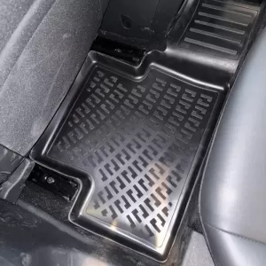 Car Mats 3D From Rubber TPE Suitable for Peugeot 3008 24+ Hybrid Rizline 4 Pcs Black-image-6339952
