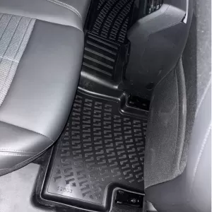 Car Mats 3D From Rubber TPE Suitable for Peugeot 3008 24+ Hybrid Rizline 4 Pcs Black-image-6339953
