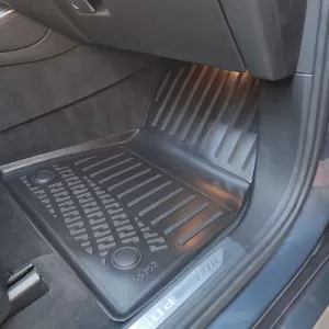 Car Mats 3D From Rubber TPE Suitable for BMW X5 G05 2018+ Black Rizline 4 Pcs Black