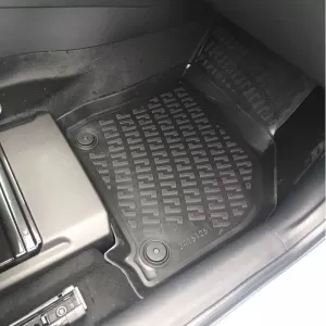 Car Mats 3D From Rubber TPE Suitable for Skoda Octavia Mk4 NX 2020- Rizline 4 Pcs Black