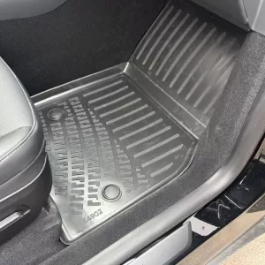 Car Mats 3D From Rubber TPE Suitable for Tesla Model Y Juniper 2025+ Rizline 4 Pcs Black-image-6340062