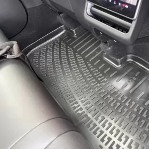 Car Mats 3D From Rubber TPE Suitable for Tesla Model Y Juniper 2025+ Rizline 4 Pcs Black-image-6340064