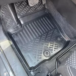 Car Mats 3D From Rubber TPE Suitable for Suzuki Vitara PHEV Full Hybrid 2025 - Rizline 4 Pcs Black-image-6340066