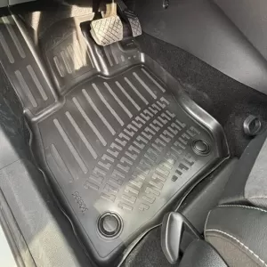Car Mats 3D From Rubber TPE Suitable for VW T-Roc e-Tsi Mehv 2026 - Rizline 4 Pcs Black