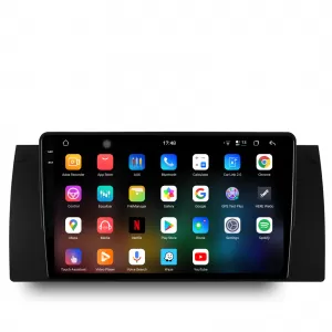 Navigation suitable for BMW 5 Series E39 (1995 - 2003), 2K, 12GB RAM, 256GB Storage, Android Auto, Carplay