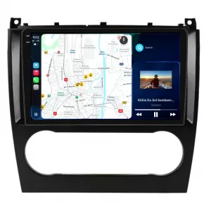 Navigation system suitable for Mercedes C-Class W203 (2000 - 2008), 9 Inch, 6GB RAM, 128GB Storage, Carplay