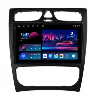 Navigation system suitable for Mercedes C-Class W203 (2000 - 2008), 9 Inch, 6 GB RAM, 128 GB Storage, Carplay