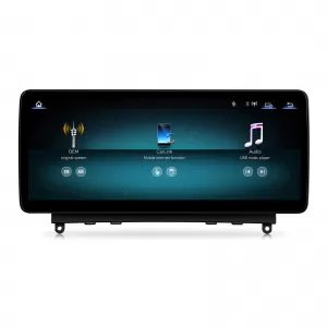 Navigation suitable for Mercedes Benz C-Class W204 (2011-2014), Linux OS OEM, NTG 4.5, CarPlay Android Auto Wireless, MirrorLink, AHD Camera, 12.3 Inch