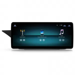 Navigation system suitable for Mercedes Benz E-Class W212 (2015-2016), Linux OS OEM, NTG 5.0, CarPlay, Android Auto Wireless, MirrorLink, AHD Camera, 12.3 Inch