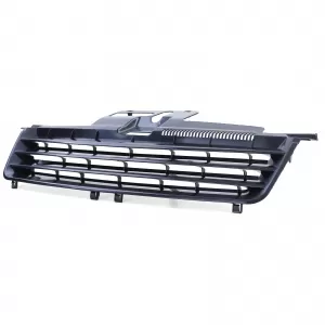 Sport radiator grille without emblem black for VW Polo 9N 01-05-image-6341609