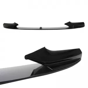 Front Spoiler suitable for BMW 5 F10 / F11 2010-2013 M-Tech from Glossy Black ABS Plastic 1 Piece-image-6341634