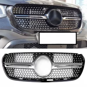 Front Grille suitable for Mercedes-Benz X-Class W470 Diamond Look Chrome 1 Pc-image-6341739