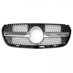 Front Grille suitable for Mercedes-Benz X-Class W470 Diamond Look Chrome 1 Pc-image-6341743