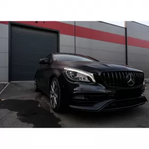 Front Grille suitable for Mercedes-Benz CLA-Class C117 / W117 13-19 GT A Design Panamericana Look Glossy Black 1 Pc