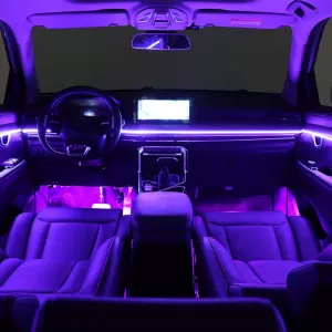 Decoration Car Optic Fiber Led Kit White Color With Smart Bluetooth 18 Lights / 64 Colours-image-6341759
