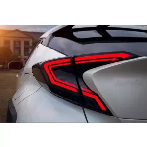 Tailights Set suitable for Toyota C-HR 2016-2019 Full Led Bar / Dynamic Signal Black-image-6341767