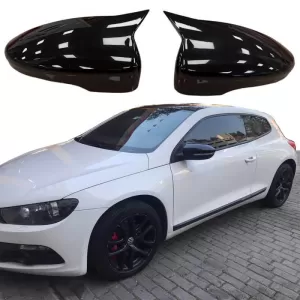 Mirror Covers suitable for VW Scirocco 08-17, Eos 06-15, Passat CC 08-12, Jetta 10-18 Glossy Black 2 Pieces