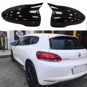 Mirror Covers suitable for VW Scirocco 08-17, Eos 06-15, Passat CC 08-12, Jetta 10-18 Glossy Black 2 Pieces