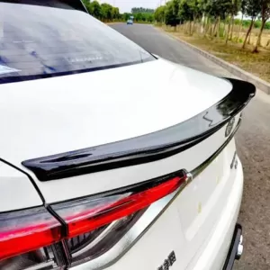 Trunk Spoiler suitable for Toyota Corolla 2019+ E21 4D Sedan Gloss Black Lipspoiler Made from ABS Plastic