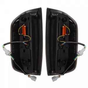 Tailights Set suitable for Nissan Navara D40 2005-2015 Full Led Bar / Dynamic Signal Black-image-6341818