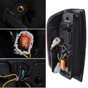 Tailights Set suitable for Nissan Navara D40 2005-2015 Full Led Bar / Dynamic Signal Black-image-6341819