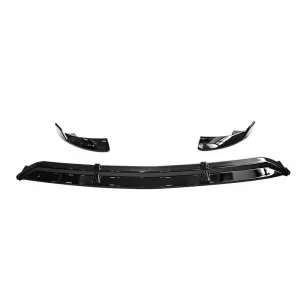 Front Spoiler suitable for Mercedes-Benz GLC C253/X253 (2016-2020) A Design-Line Glossy Black 3 Pieces-image-6341835