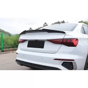 Kofferraumspoiler geeignet für Audi A3 8Y 2021+ Sedan M4 Look Hochglanz Schwarz aus ABS-Kunststoff-image-6341846
