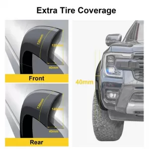 Fender Flares suitable for Ford Ranger T9 2023+ Wildtrack 6 Pieces-image-6341858
