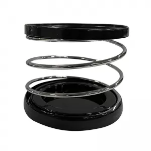 Drink Holder Spiral Black /Silver 99053