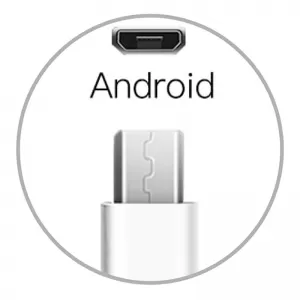 Charging Set 3 In 1 Data Transmit / Charging Micro USB Cable / Support USB Interface 100cm Q-DC60A White