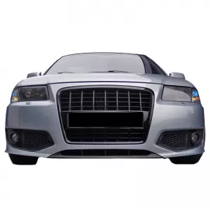 Front Bumper suitable for Audi A3 8L 96-03 RS3 Look Black Grille-image-6342270