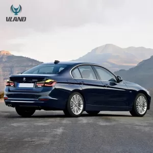 Tailights Set suitable for Bmw 3 F30 11-18 Sedan M4 Look OLed Dynamic Start Up Smoke Vland-image-6342328